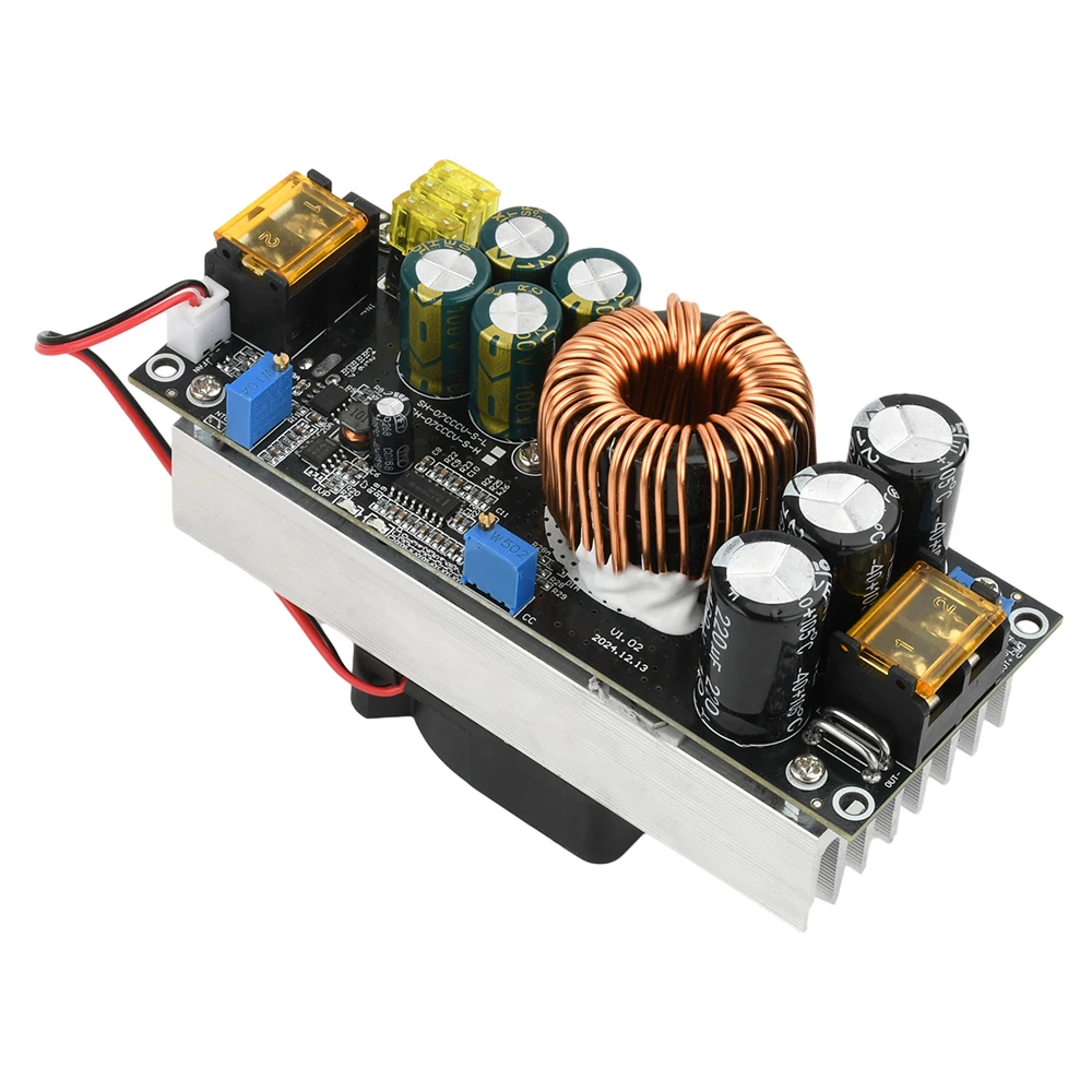 1800W 40A DC Converter Boost Step-up Power Supply Module DC 14-60V/85V to 14-90V/120V With Heat Sink Adjustable Voltage