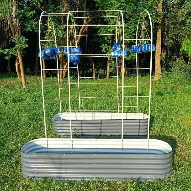 Garden Craft Powder Coated Steel Trellis for Plant Growing Support Climbing Garden U4 Arched Trellis