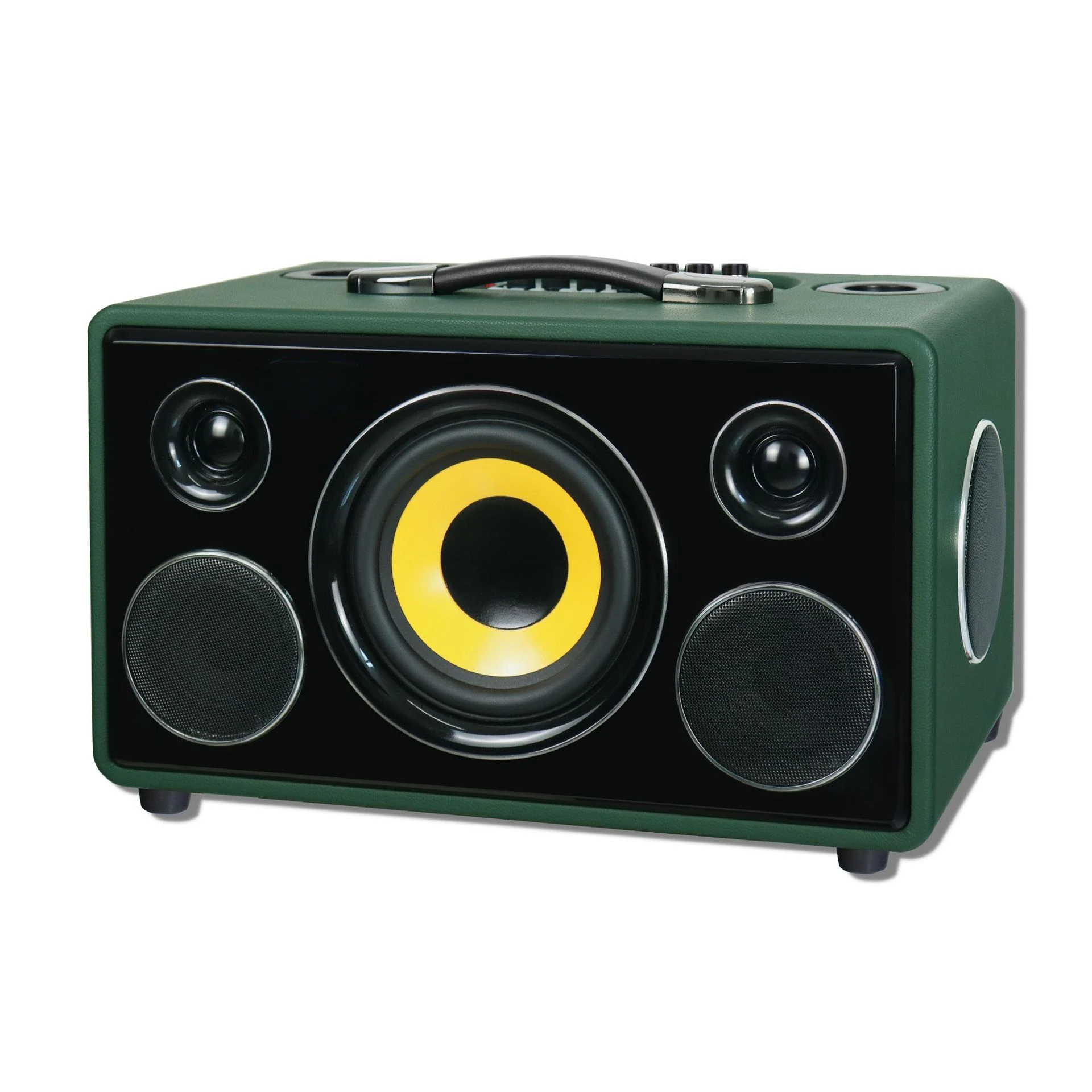 Portable Bluetooth Speaker Dual Wireless Microphone 6.5 Inch Speaker