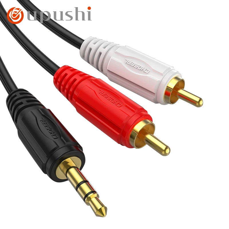 

Oupushi 3,5-to-3,5 Dual Lotus Audio Cable 3,5-to-3,5 AUX Audio Cable Lossless Sound Quality Sound Cable наушники со спикером