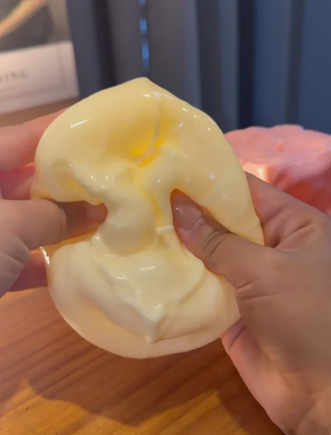 Jouet sensoriel en forme de bloc de fromage moulable, 5-6 cm, réaliste, souple, à presser, anti-stress, anti-anxiété, cadeau ASMR