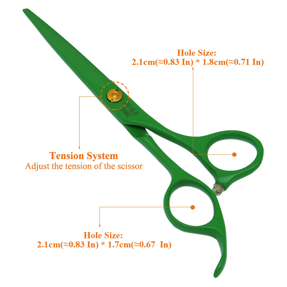 5.5 "مقصات تصفيف الشعر مقصات حلاقة لقص الشعر مقصات ترقق الصالون مشابك شخصية من الفولاذ الياباني A0070A #2