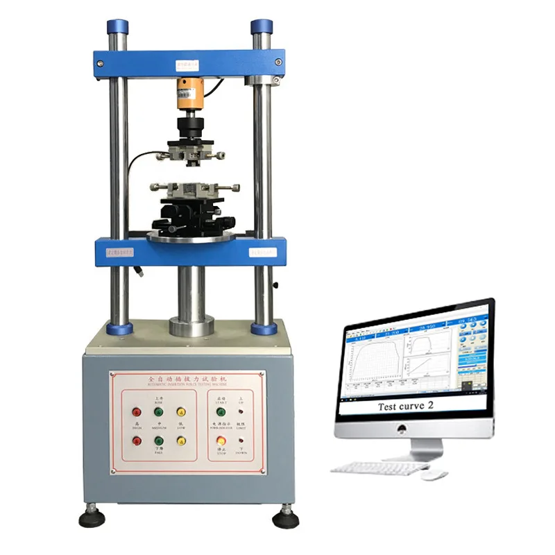 Full-Automatic Plug and Pull Force Test Machine Vertical Plug-in Force Tester USB Interface Life Tester