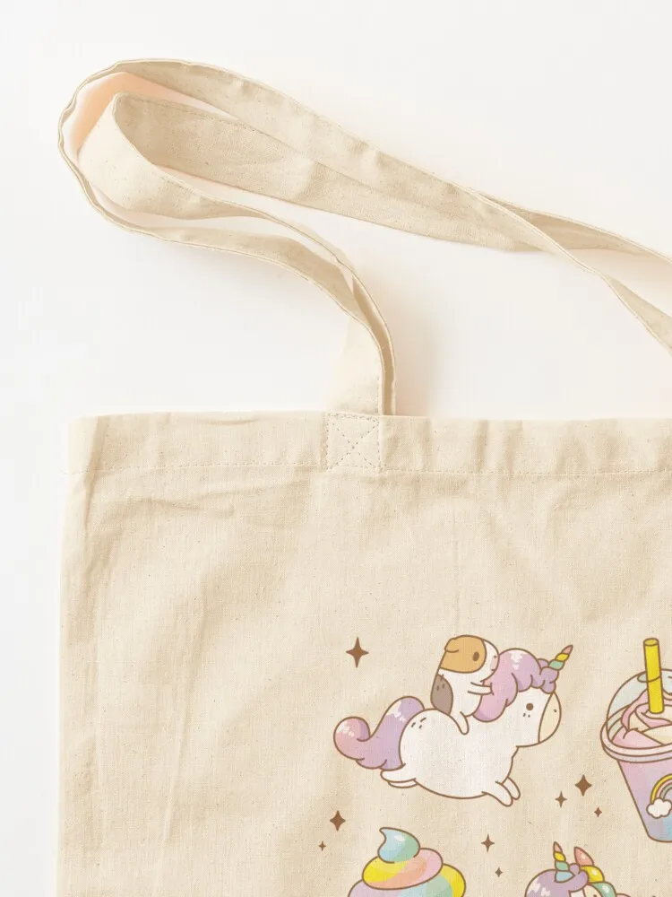 Bubu the Guinea Pig، Unicorn Party Tote Bag حمل حقيبة المرأة حقيبة تسوق حقائب اليد للنساء
