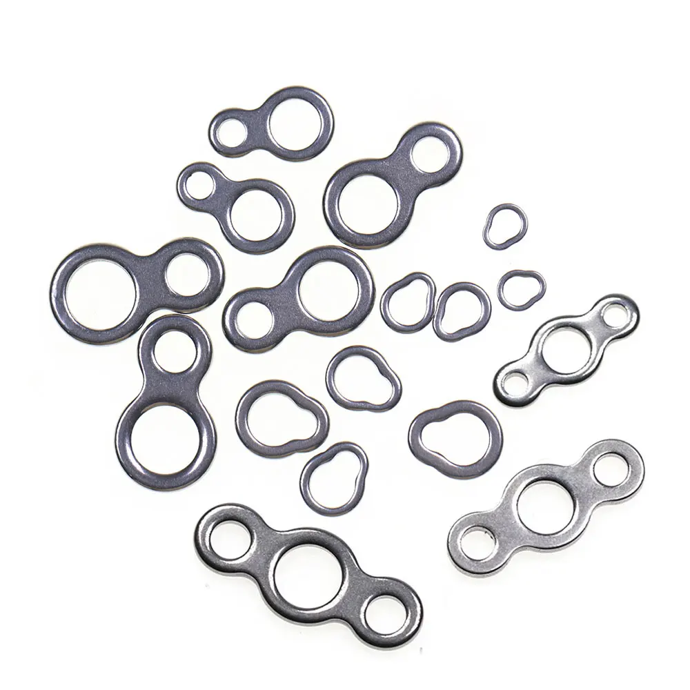 20 Stück XS S M L Angelhaken aus Edelstahl, massive Ringe, Assist-Haken, Slow-Jigging-Kopf, Zubehör, Birnenform, 8er-Form – Detail 7