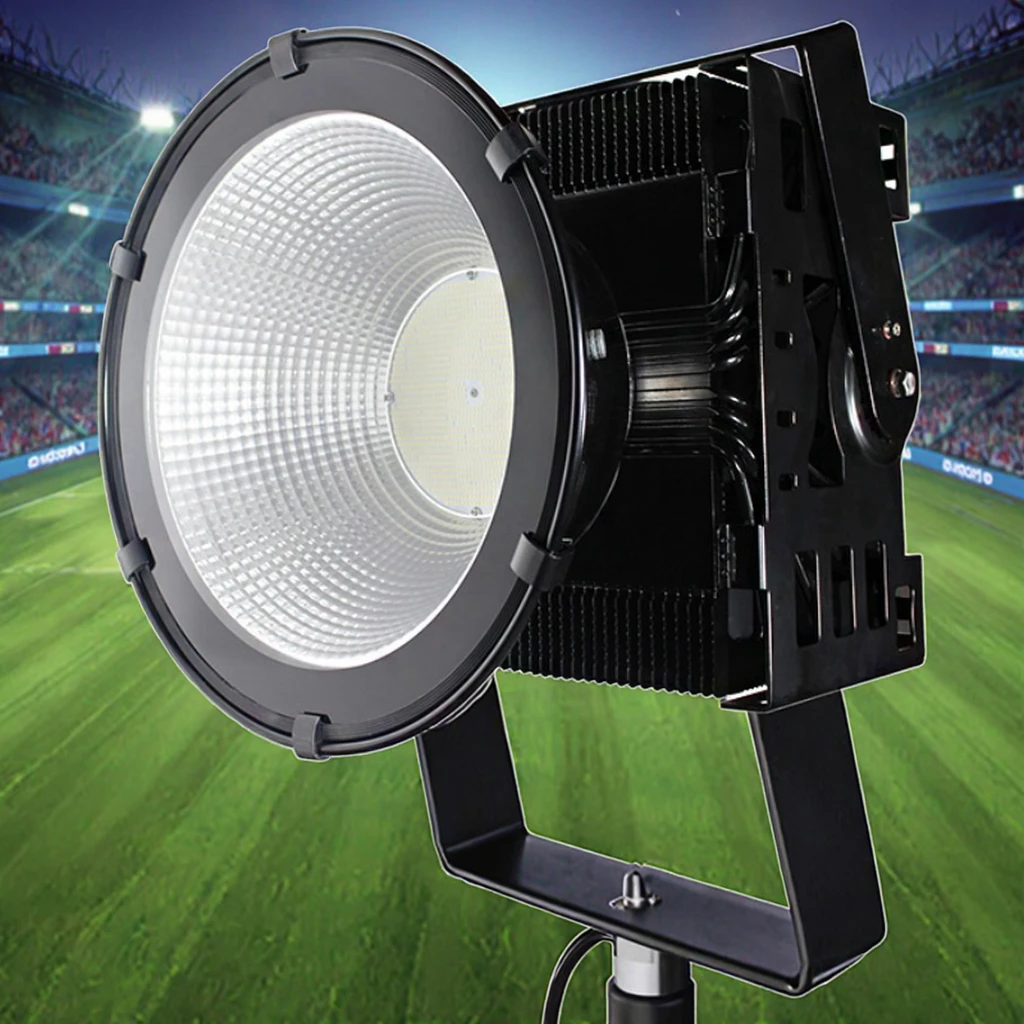 High-Lumen 800W IP65 LED Flood Light Sports Stadiums Efficient Cooling System Robust Build Precise Light Distribution Adjustable