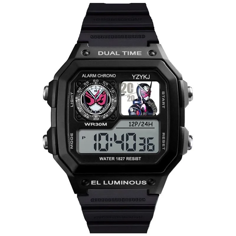 

Часы Kamen Rider Zi-O Decade Build 555, двойные Ex-Aid, новые высокоточные креативные анимационные периферийные подарочные часы, оптовая продажа