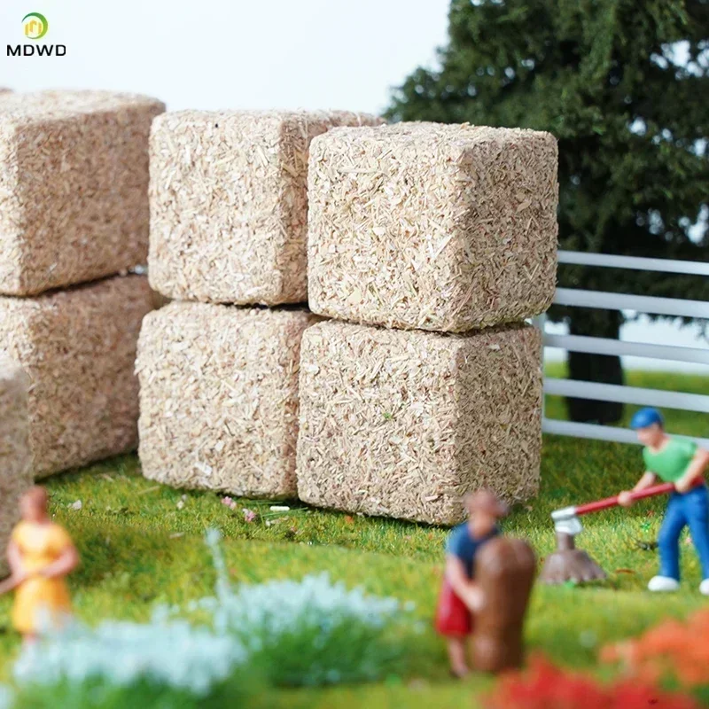 モデルファーム草 4 個米わら杭 DIY シミュレーション活動子供工芸品カレンダーアラスカおもちゃ置物アートキット用品