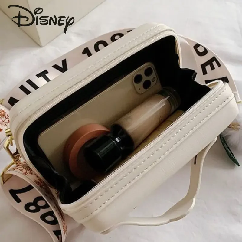 Disney-Bolsa tiracolo para mulheres, luxo, desenhos animados, armazenamento multifuncional, bolsa de compras, alta qualidade, nova moda