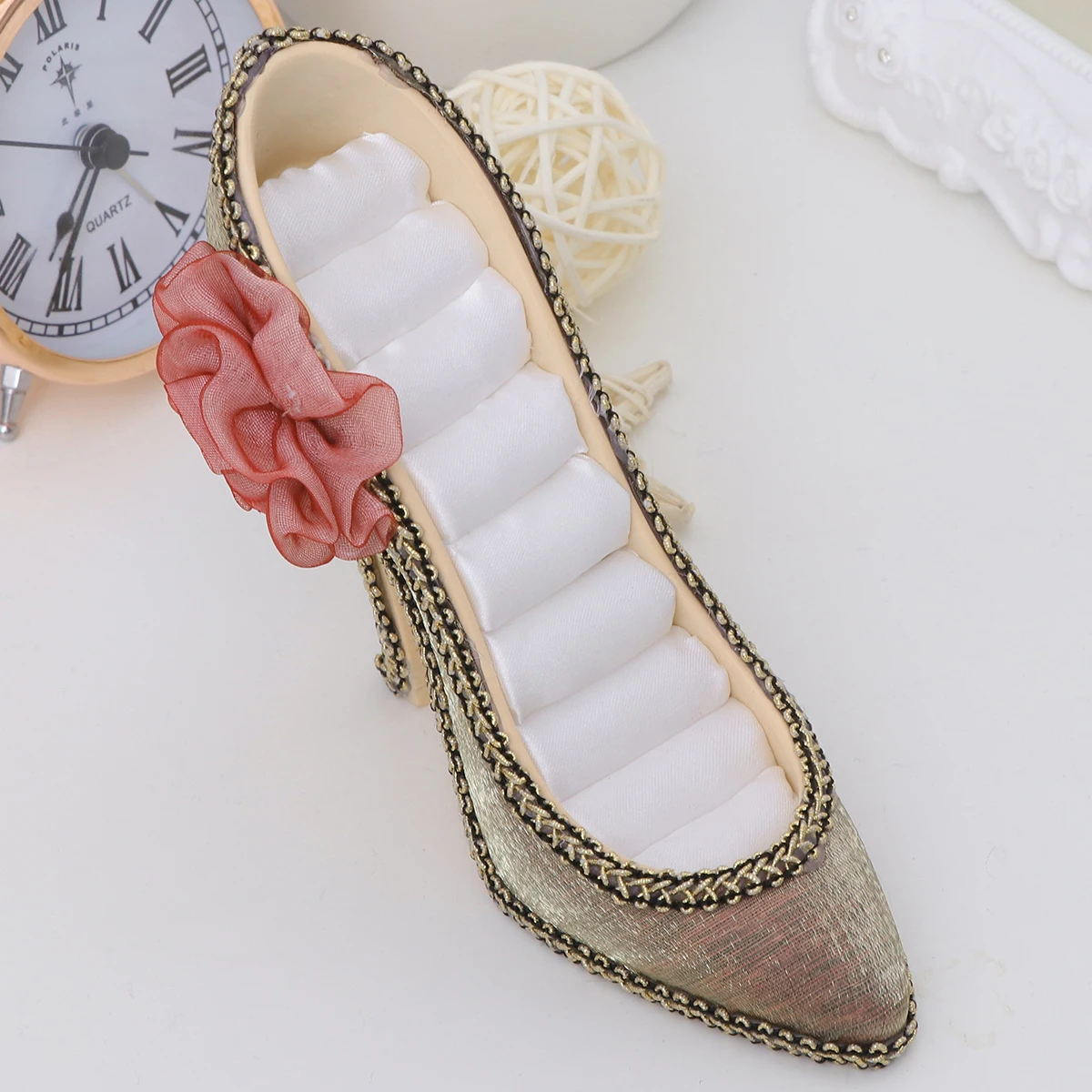 

High Heeled Shoe Storage Rack Jewelry Holder Stand Display Earring Man Organizer