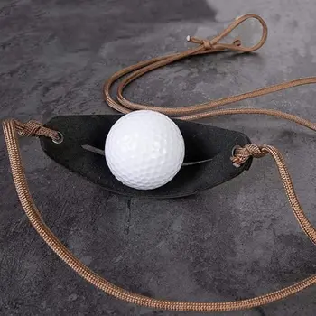 手工皮革牧羊人彈弓 皮革投擲彈弓 老式彈弓 徒步狩獵配件 6 最佳銷售 彈弓 - №1