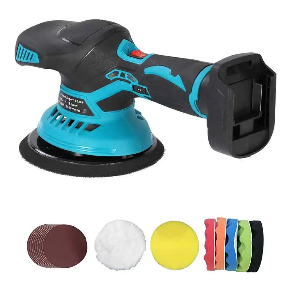 

Heimerdinger 18V Cordless Mini Polisher, Power Tools, 6-Speed, Low Noise, Car/Furniture Polish, No battery
