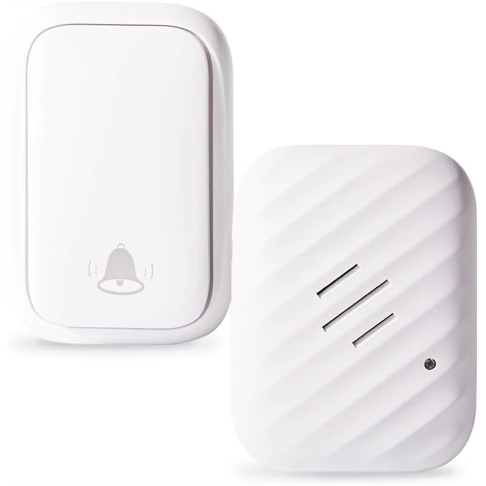 A68P-Battery-Free Wireless Doorbell,No Batteries Needed,600 FT Range, Adjustable Volume,Waterproof For Classroom,Home US Plug