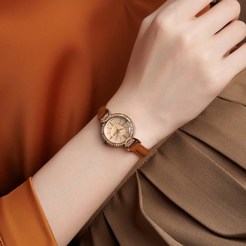 ساعة يد نسائية جديدة، طراز كوري، قرص صغير، ساعة عصرية، حزام رفيع، ساعة طالب، هدية على شكل قلب، هدية نسائية. #2