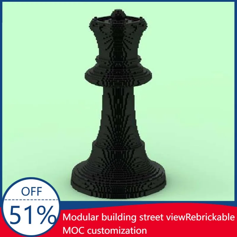 

8122PCS Chess Piece Character Queen Model Custom Building Blocks Assembly Educational Toy Creative Collection Display Xmas Gift