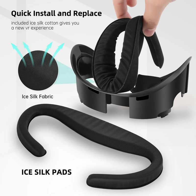 B74A For Meta Quest3 Blackout Widened Breathable Mask Telescopic Adjustment Replacement Bracket Mask Accessories