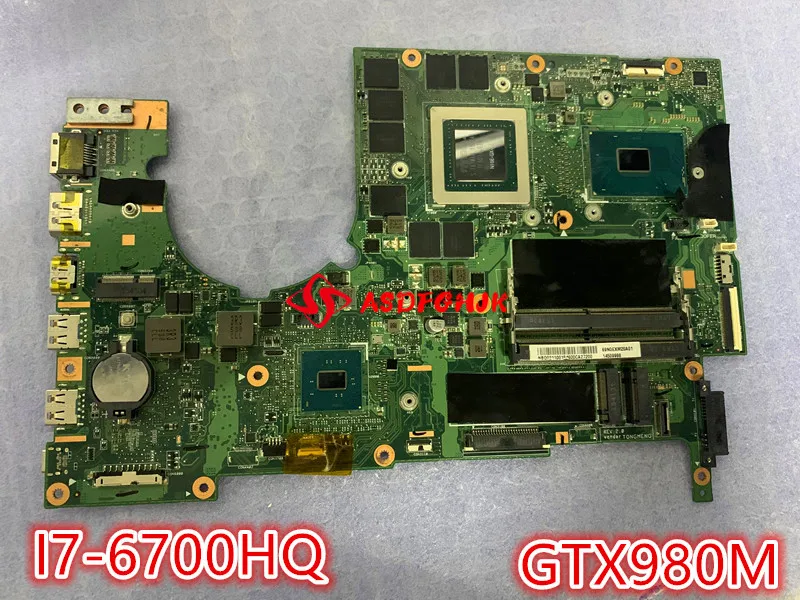 

Used For ACER Predator G9-591 Laptop Motherboard P5NCN P7NCN NBQ0211003 NB.Q0211.003 GTX980M 4G GDDR5 SR2FQ I7-6700HQ 2.6ghz