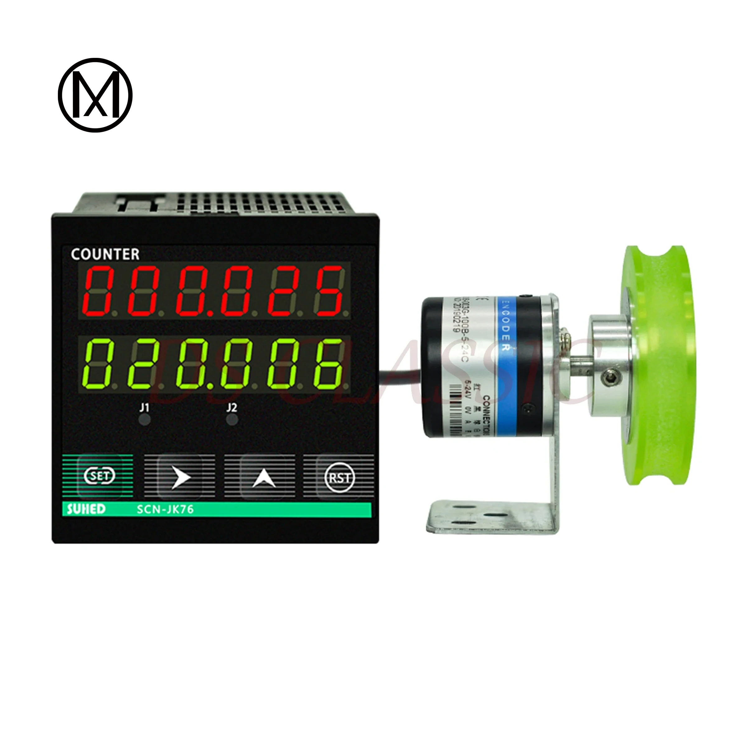 

Meter Counter Roller Type Electronic Digital Display Intelligent Induction Length Controller Edge Banding Machine JK76