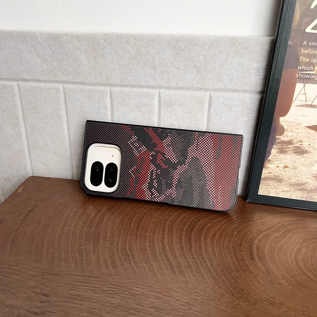 

For Google Pixel 10 Pro Fold Magnetic Case ELVEV Colored Drawing Kevlar Hard PC Suction Phone Cover