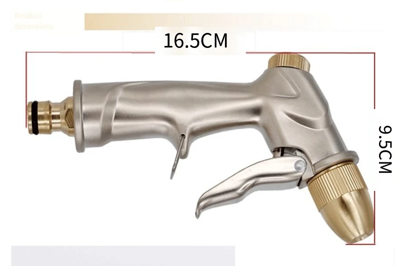 رذاذ حديقة من النحاس النقي، فوهة خرطوم الضغط العالي، مسدس رش قابل للتعديل لسقي النباتات #6