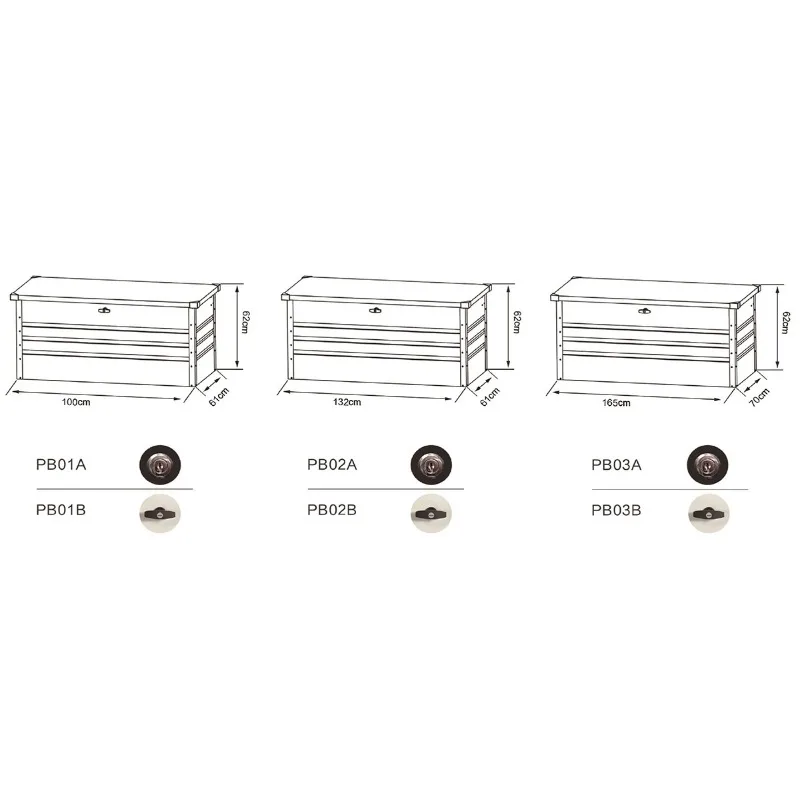 Galvanized metal backyard courtyard large container box weathering sun protection pool side