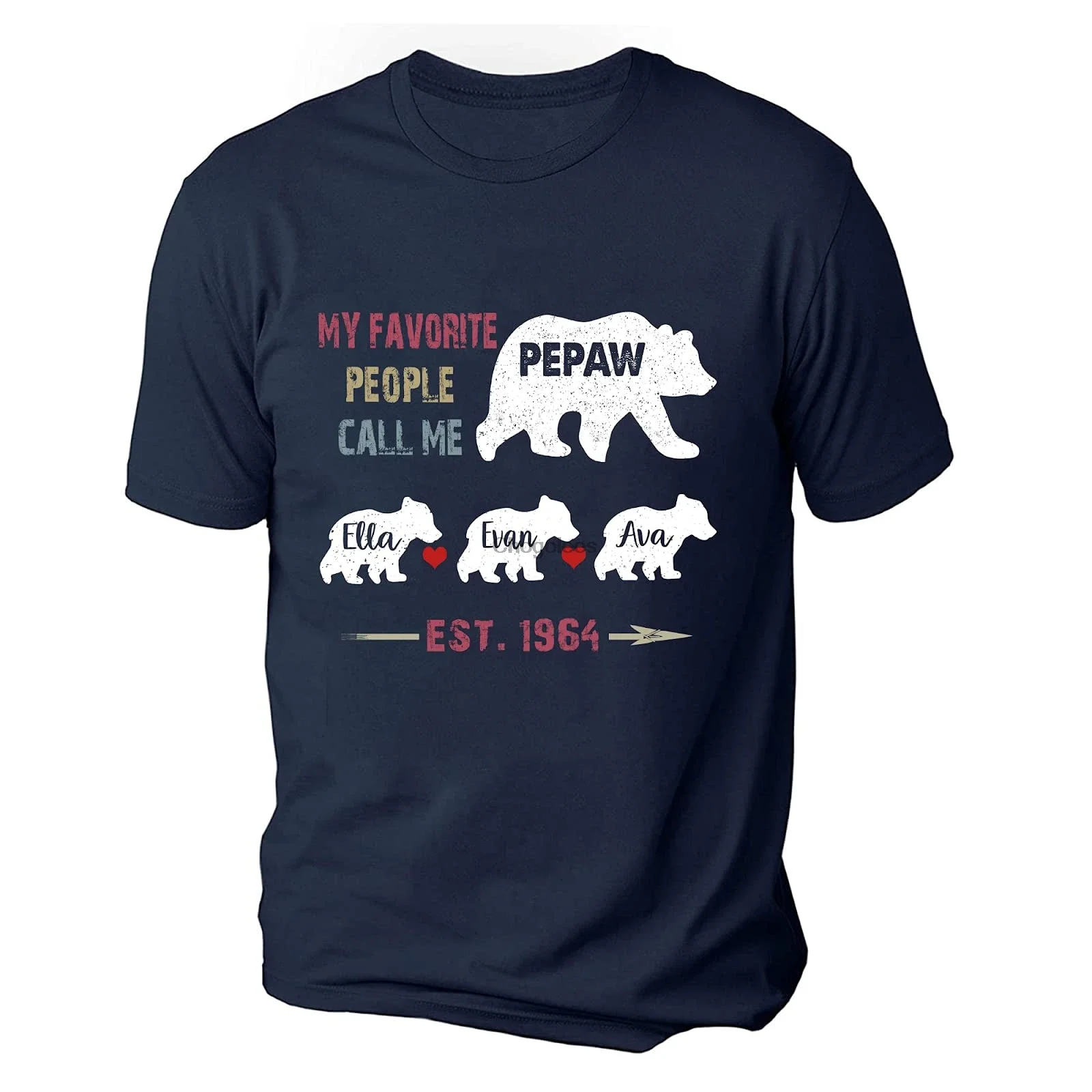 Футболка с надписью «Pepaw» на заказ