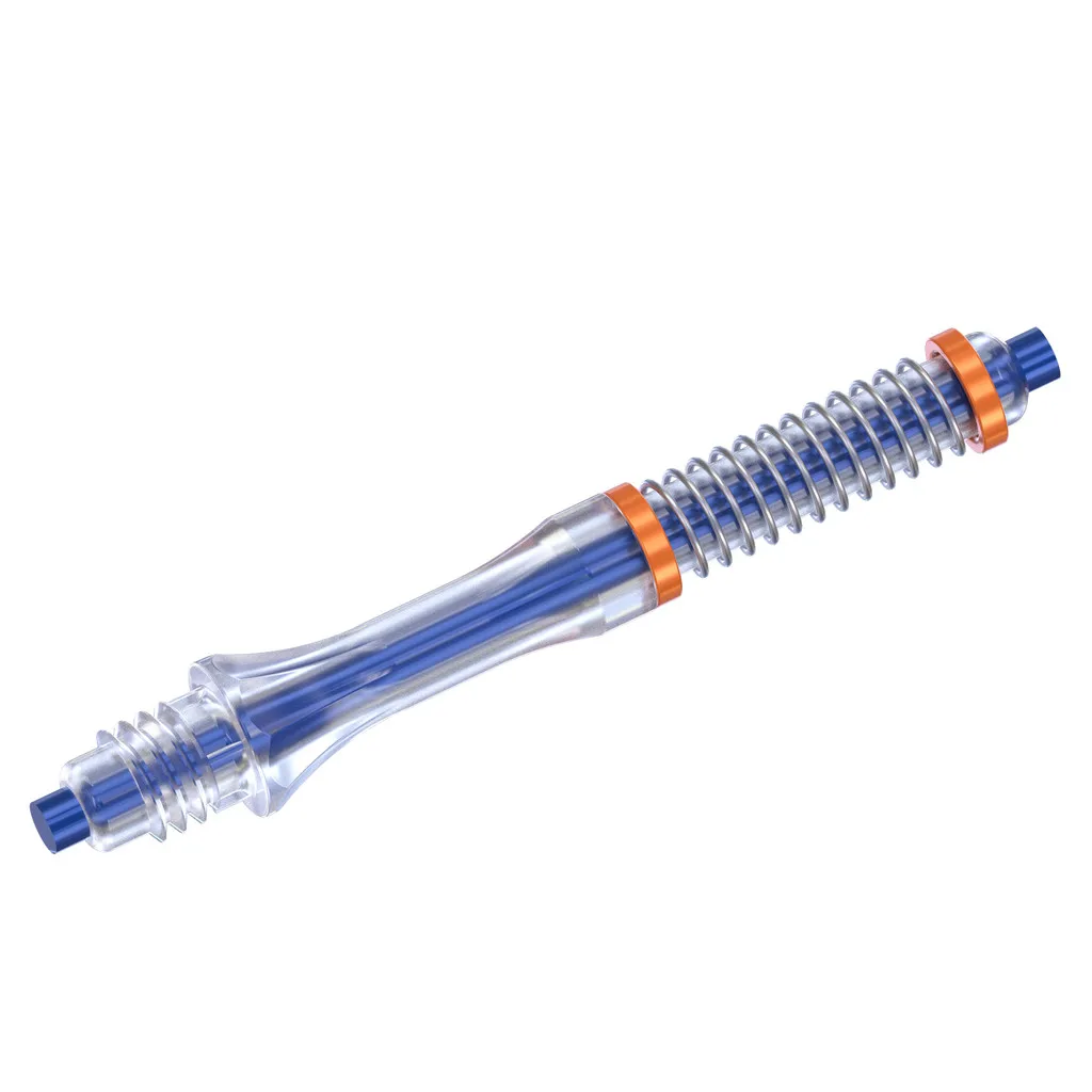 CUESOUL TERO AK7 Carbon Dart Shafts/Stem,Slim, Built-in Spring Telescopic-Blue， set of 3 pcs