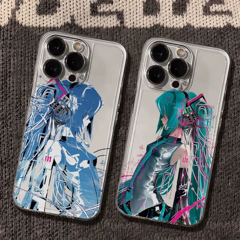 クリエイティブアニメ初音ミクtpu透明携帯電話ケース-iphone-17-16-15-14-13-promax-plus対応-キュートな全面保護ソフトケース-ギフト