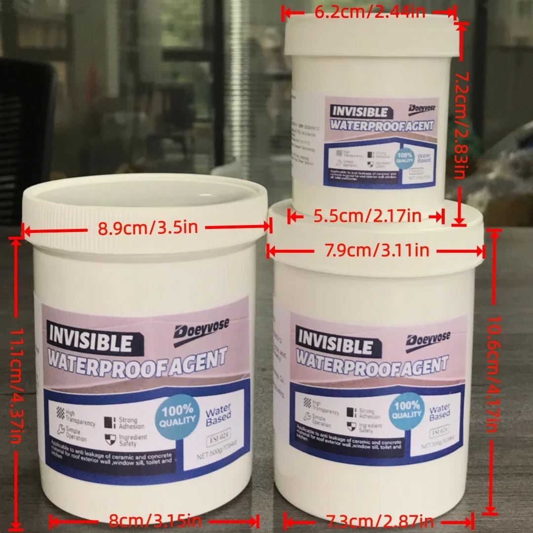 500g/300g/100g Super Transparent  Waterproof Sealant , For Home Roof Bathroom RV Leak Repair