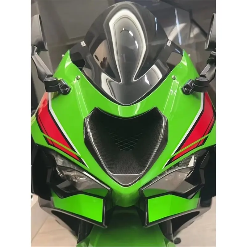 A95E-Motorcycle Front Fairing Winglets Trim Cover Wind Fairing Winglets For KAWASAKI ZX-6R ZX6R ZX 6R
