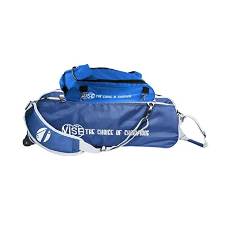 

Vise Clear Top 3 Ball Tote Roller Bowling Bag with Shoe Bag for Tournament and Practice Use Durable Lightweight Design with Mul