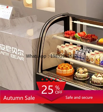 

refrigerated display cabinet desktop small dessert drink milk tea deli fruit freezer
