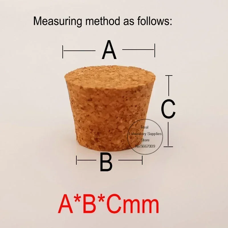 100pcs 7.5mm To 30mm Wood Cork Lab Test Tube Plug Essential Oil Pudding Small Glass Bottle Stopper Lid Customized