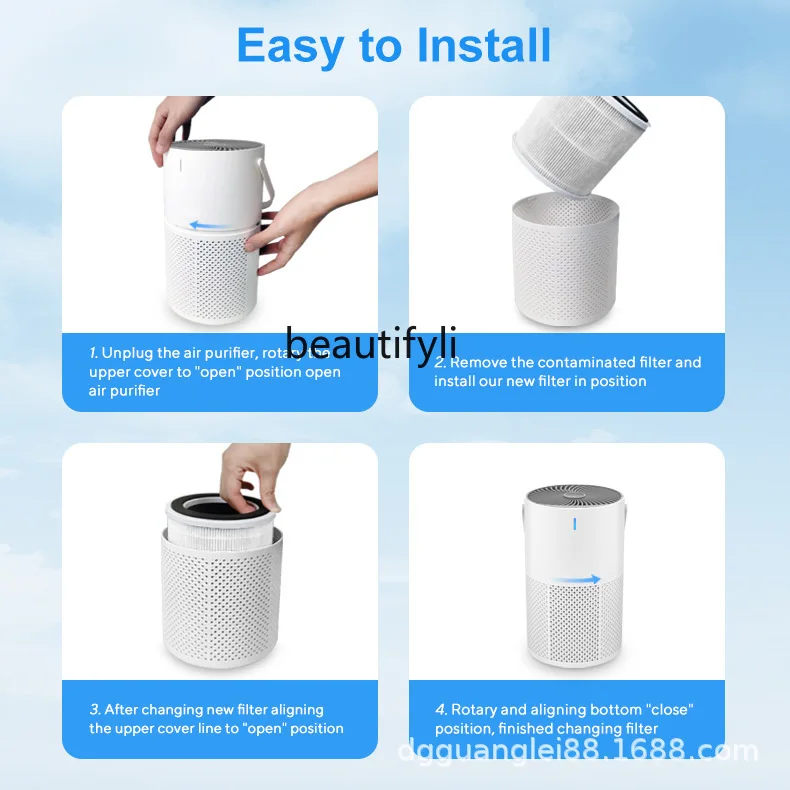 Purificatore di ioni negativi Purificatore d'aria Purificare l'aria Filtro dell'aria umido