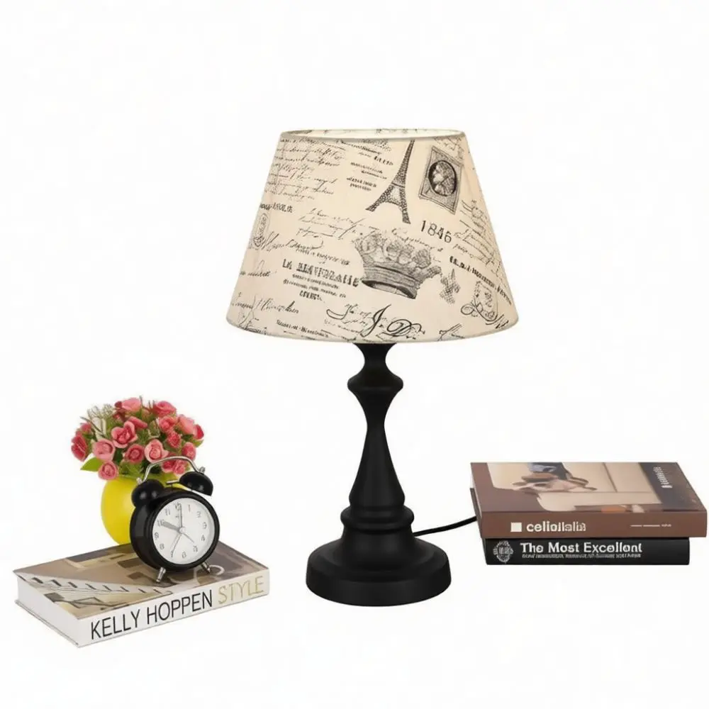 Vintage Table Light American Style Desk Lamp Dimmable Bedroom Bedside Light Decorative Study Reading Office Retro Lighting