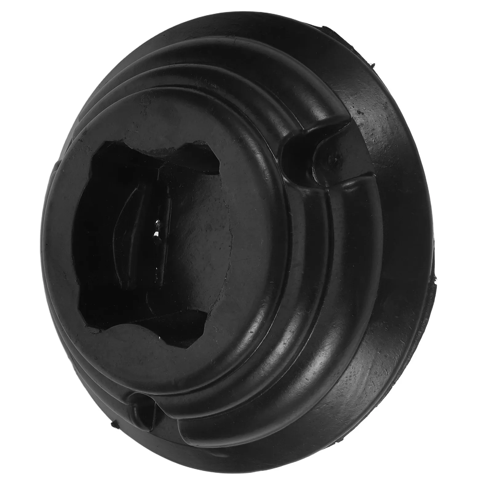 Movable Warning Post Holder High Elastic Rubber Base 10.1x10.1x2.8 Inch Parking Lot Safety Bollard Stand Traffic