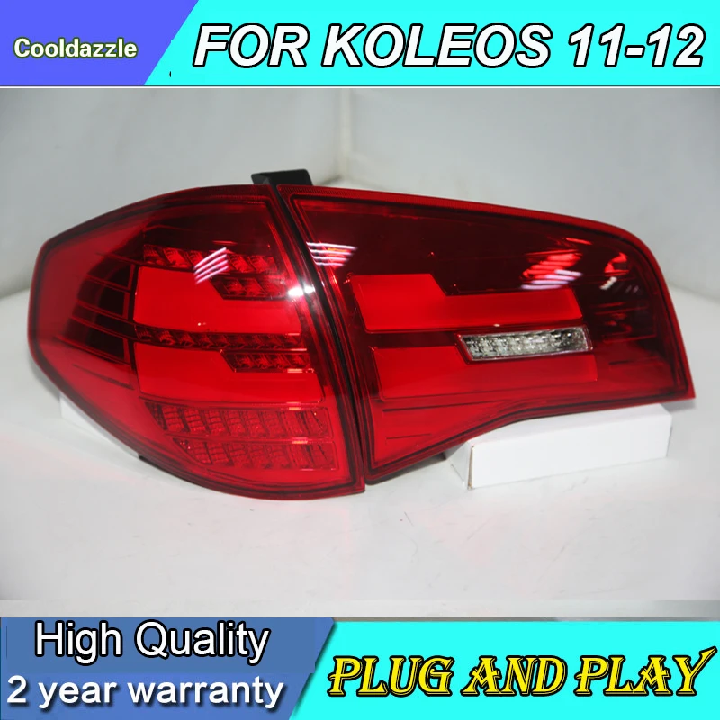 1 Set For Renault Koleos LED Strip Taillight Assembly Back Rear Lamp 2009-2013 Year