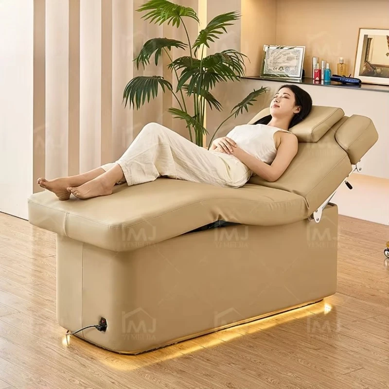 Luxury Beauty Salon Bed 2 Motors Electric Massage Cosmetic Table Chair Facial Spa Bed