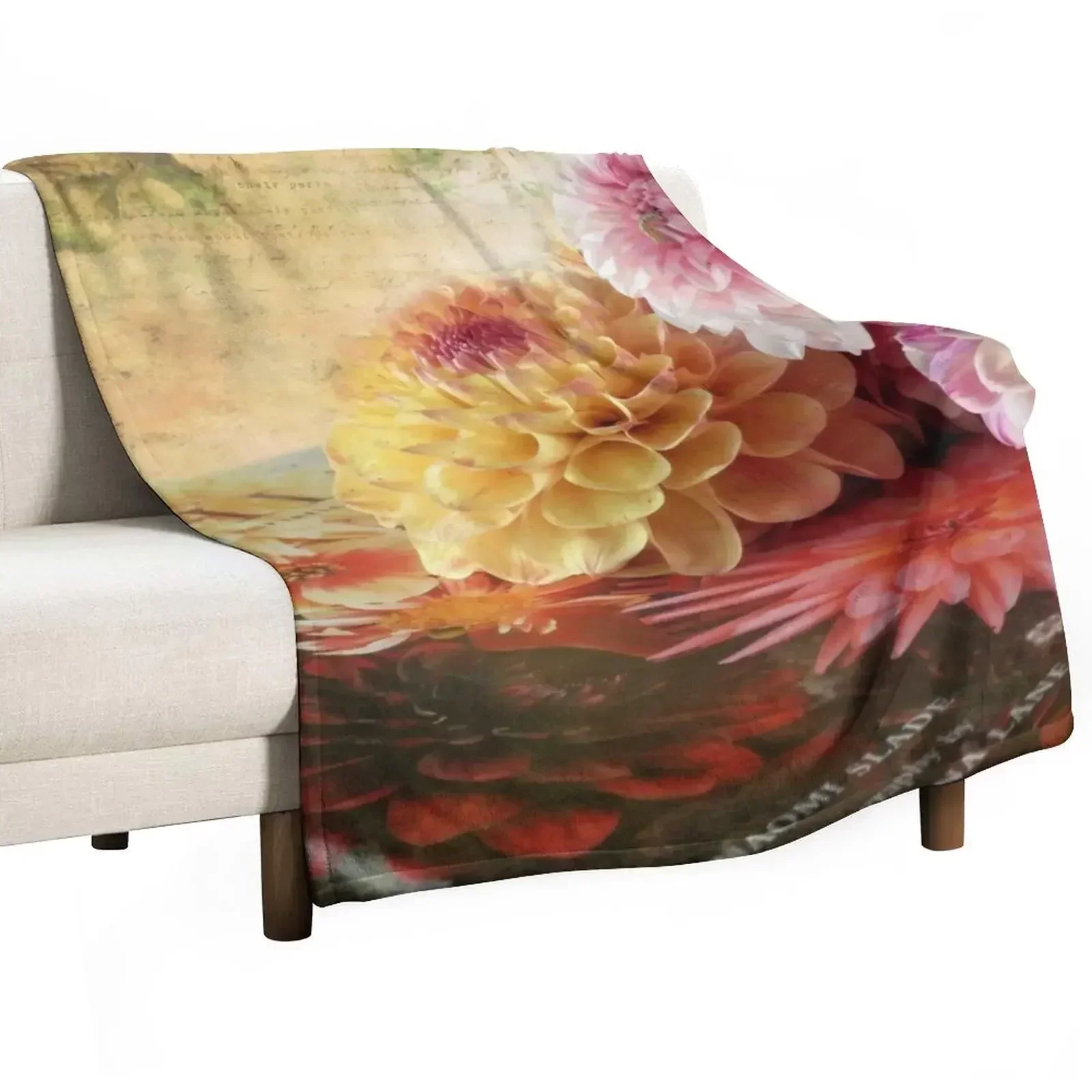 Dahlia Magic Throw Blanket Single Luxury St Blankets