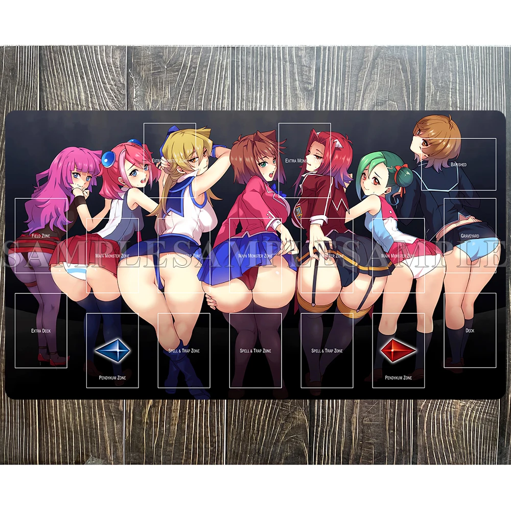 Yu-Gi-Oh 5Ds ARC-V Playmat Game Card Pad YGO Anime Girls Mat Yugioh TCG OCG Mat-390