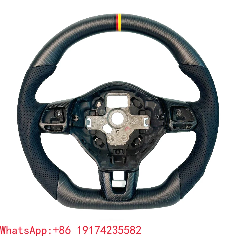 

ForMatte Carbon Fiber Steering Wheel for Golf 7 GTI R MK7 7.5 for MK4 MK5 MK6 Old Upgrade New Sports Car Steering Whe