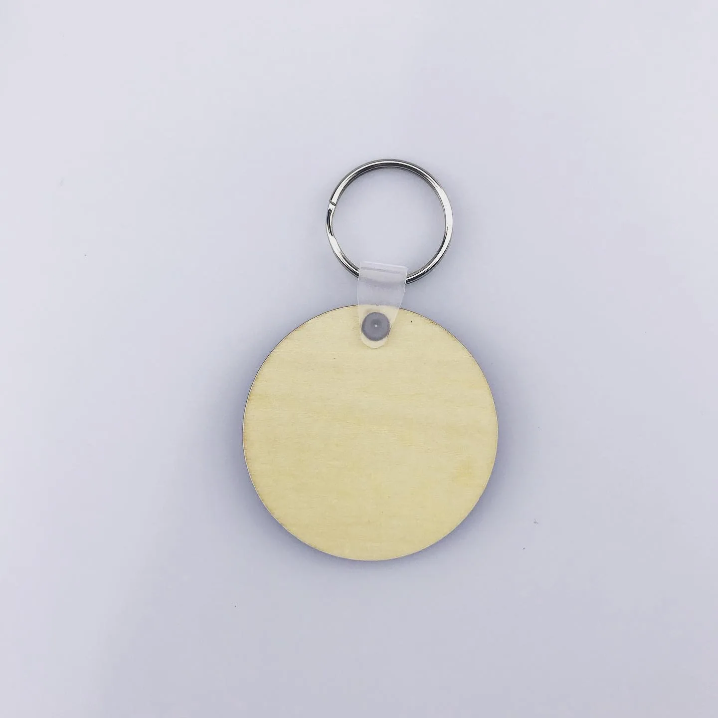 Sublimation Blank MDF Keychain Wooden Square&Circle Board Key Ring Keychains For DIY Heat Transfer Print Keyring