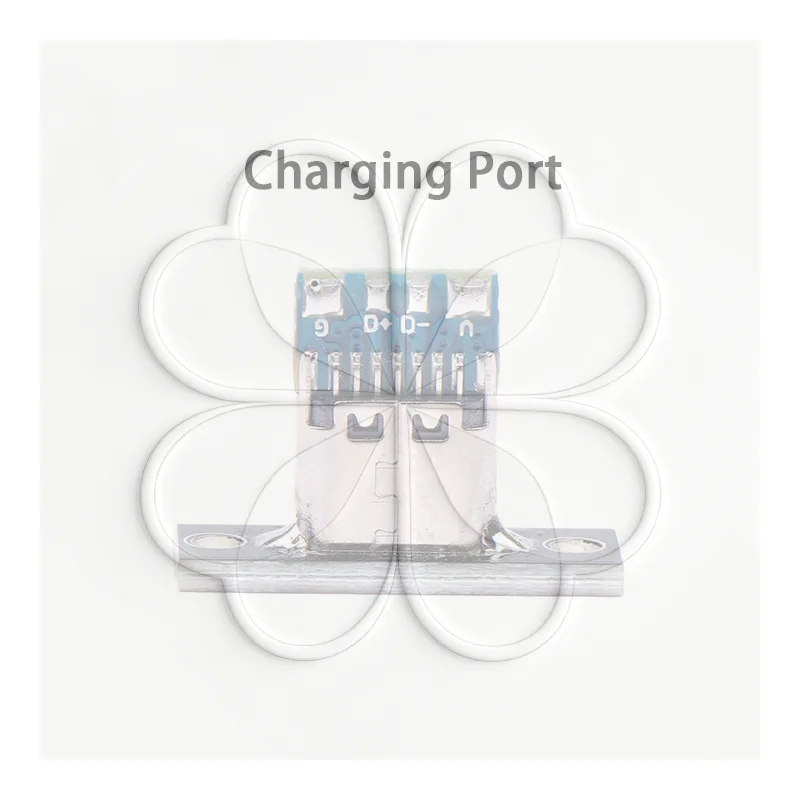 1Pc USB C Female Connector Panel Mount Jack TYPE-C Charging Port Of Solder Wire Type Socket