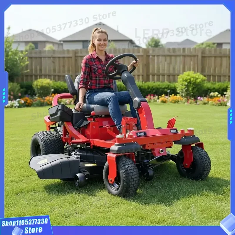 Commercial Zero Turn Riding Lawn Mower With Suspended Seat For Smooth Driving Garden Care Heavy Duty Grass Cutter Machine