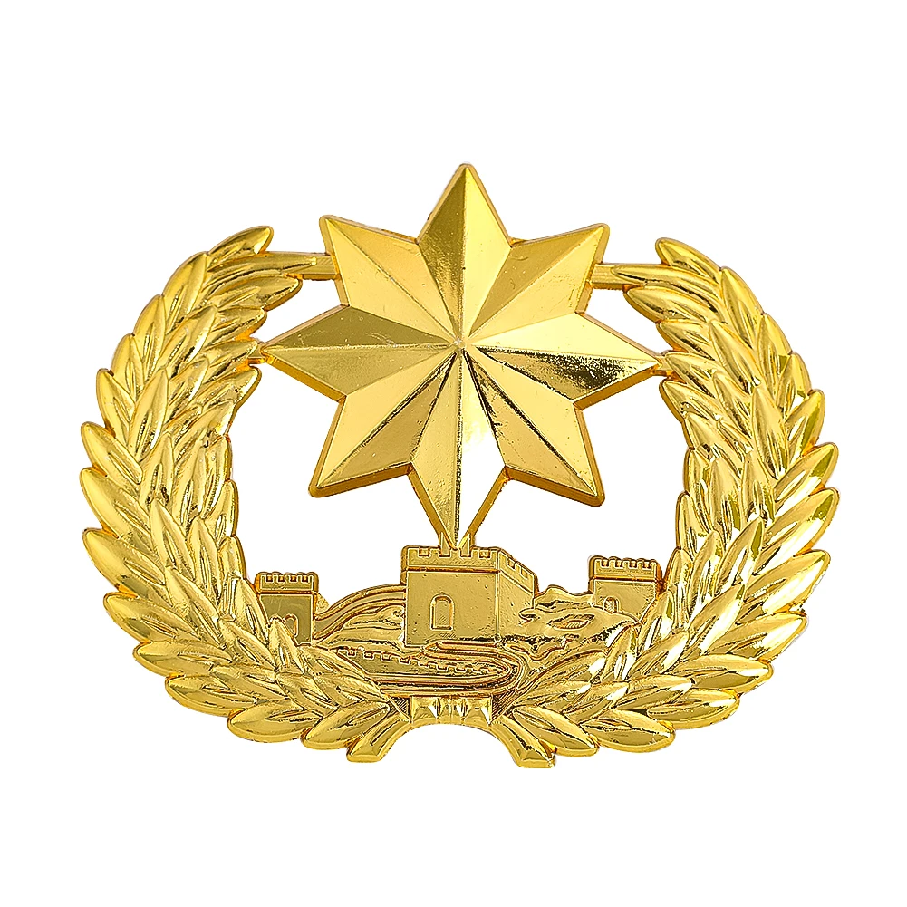 Men's Cap Badge Ornament Fashion Octagonal Star Pin for Backpacks Hat Bag Clothes Decoration Accessories Cockade Brooches