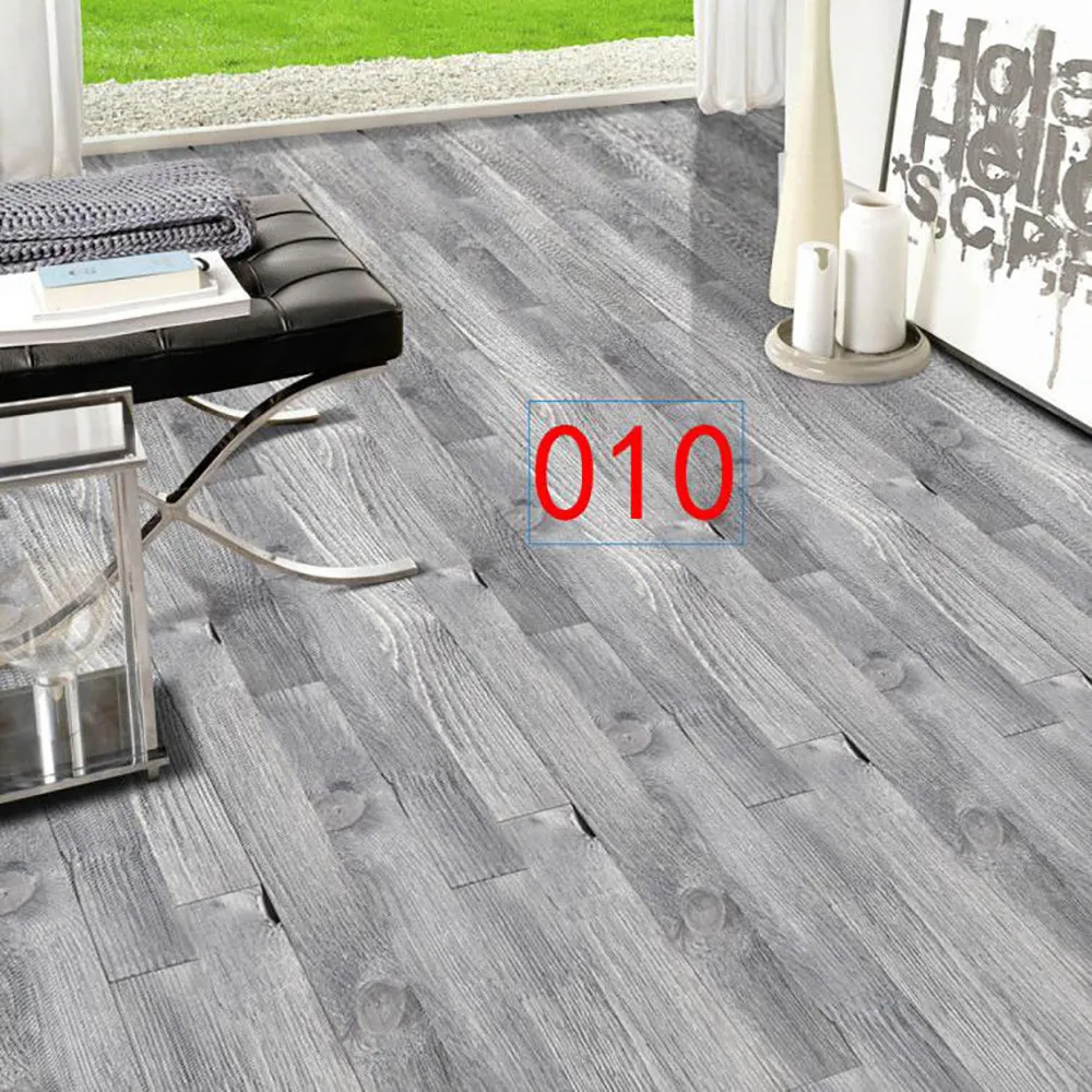 Tablero de madera 3D simulado, baldosas de suelo, pegatina de suelo de grano de madera impermeable, papel tapiz DIY para sala de estar, dormitorio, decoración del hogar