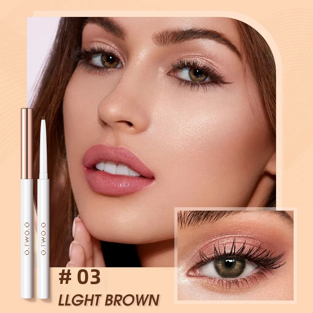 O.TWO.O 1,0 mm feiner Eyeliner-Gelstift, 4 beliebte Farben, glatter, wasserfester Eyeliner-Stift, leicht zu zeichnen, langlebige Augenkosmetik