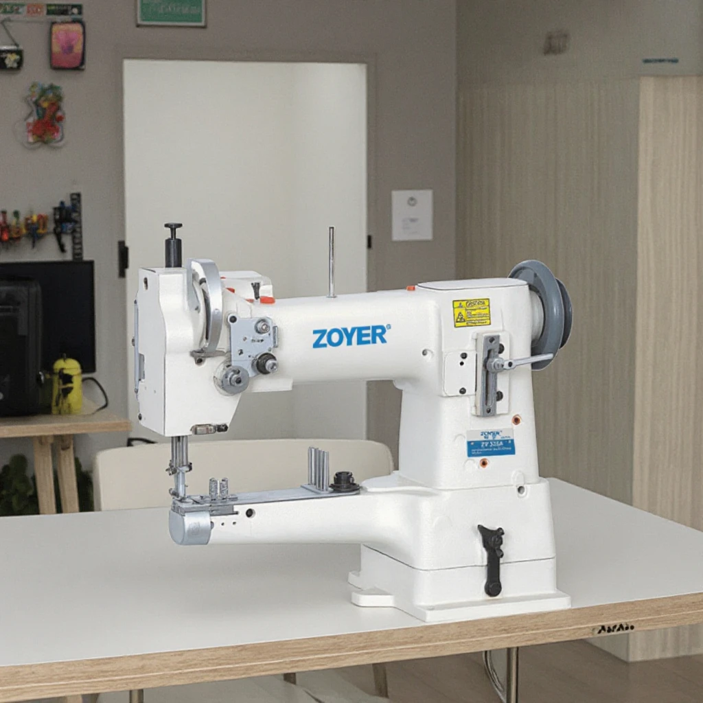 

ZY335B Industrial Cylinder Bed Unison Feed Lockstitch Heavy Duty Sewing Machine For Bag Leather Thick Material