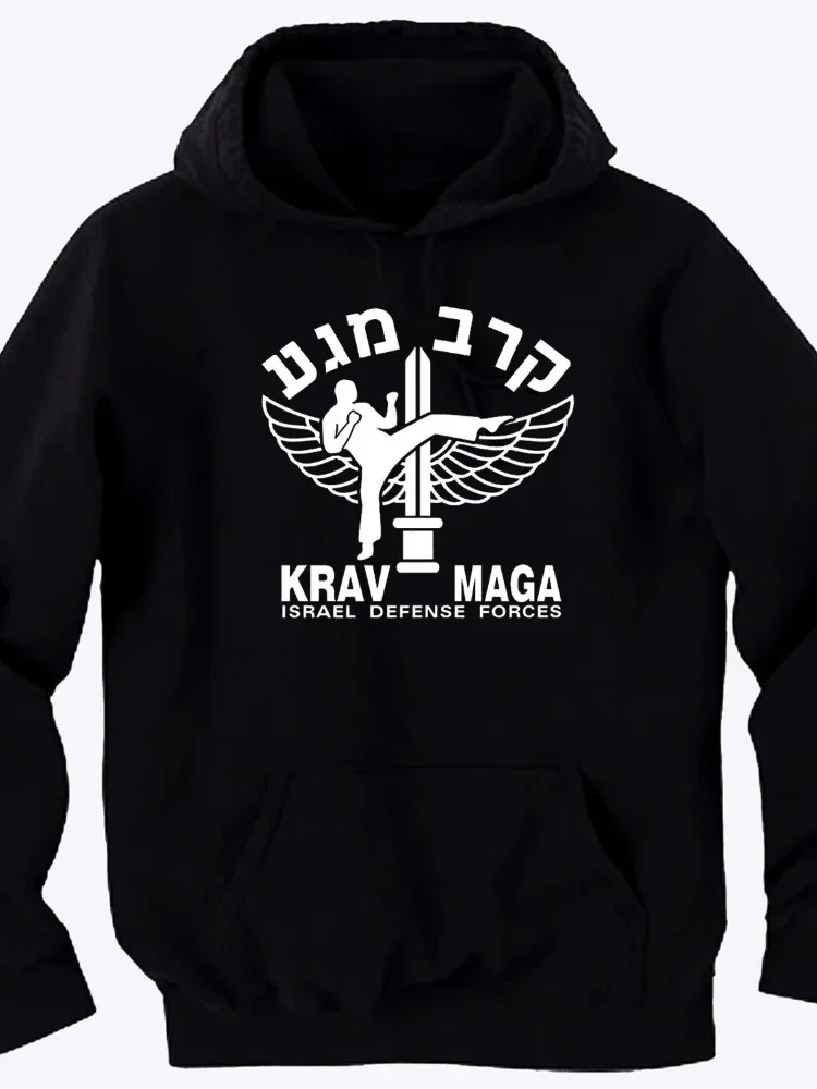 Krav Maga Self Defence Israel Men Hoodies Autumn and Winter Harajuku Casual Sweatshirt