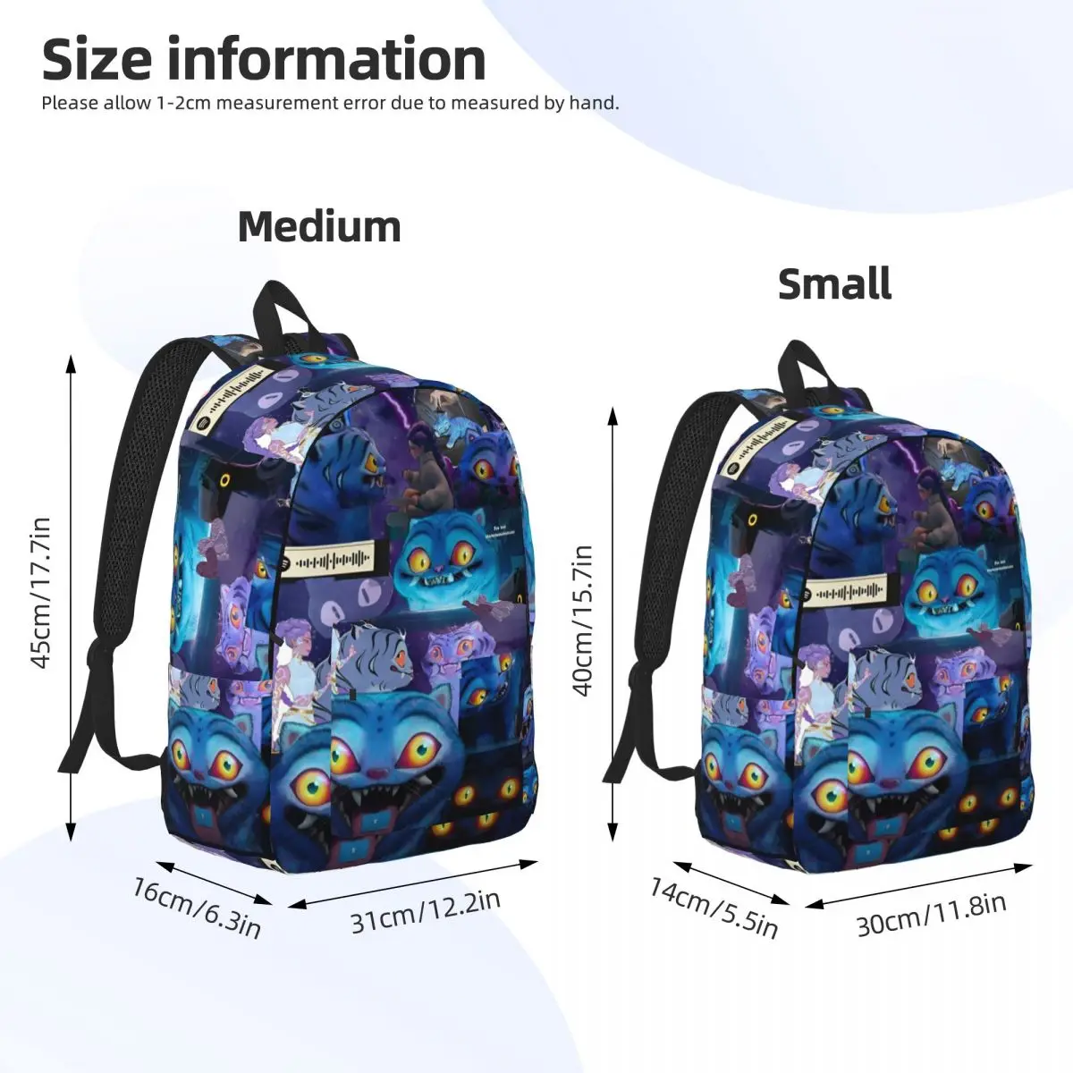 Kpop Demons Derpy The Tiger Hunters Ransel untuk Pria Wanita Remaja Siswa Kerja Daypack Saja Anak Laki-laki Tas Laptop Kanvas Hadiah